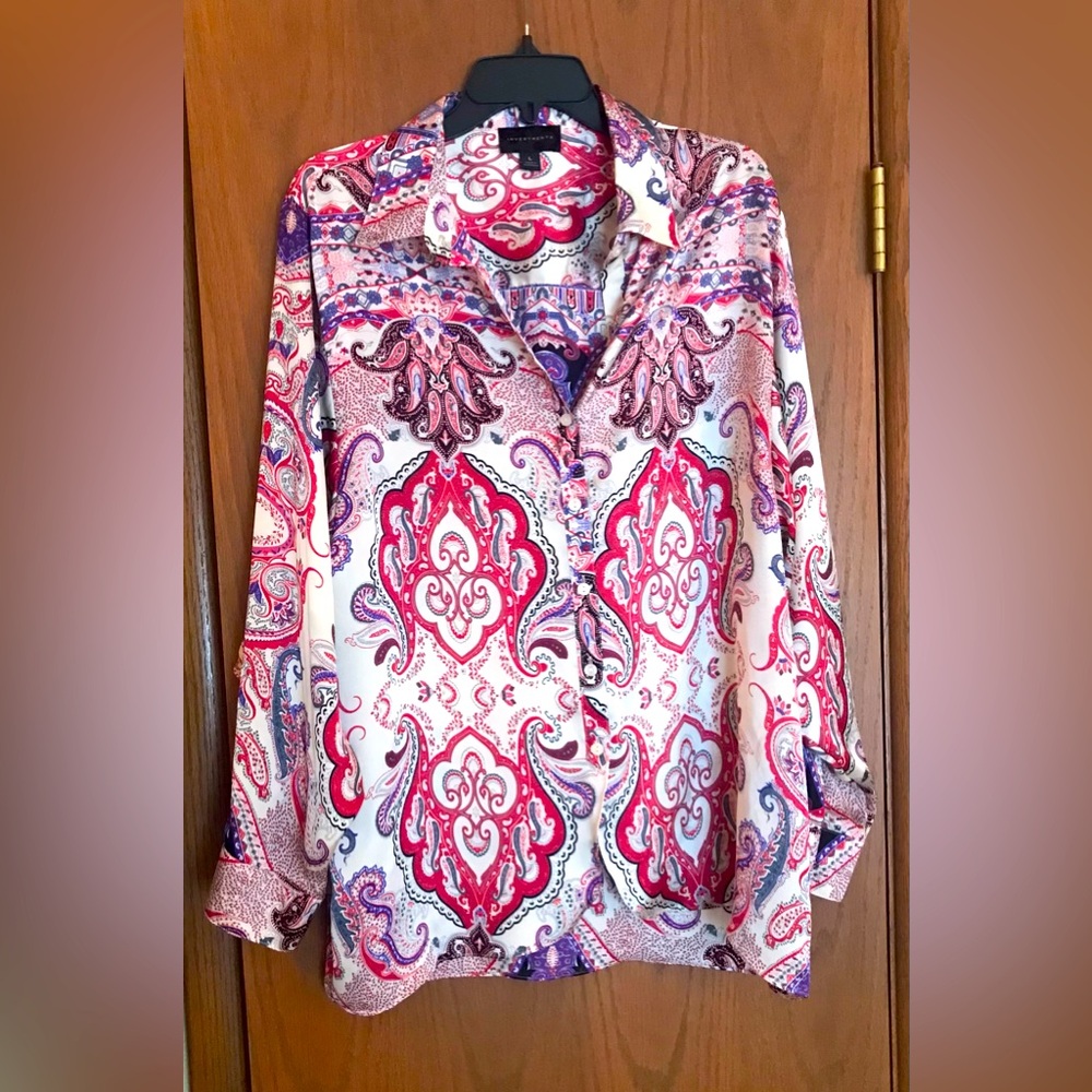 Investments Colorful Polyester Ladies Large Blouse